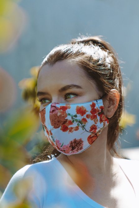 STYLECASTER | Best Cloth Face Masks Online | onzie floral face mask
