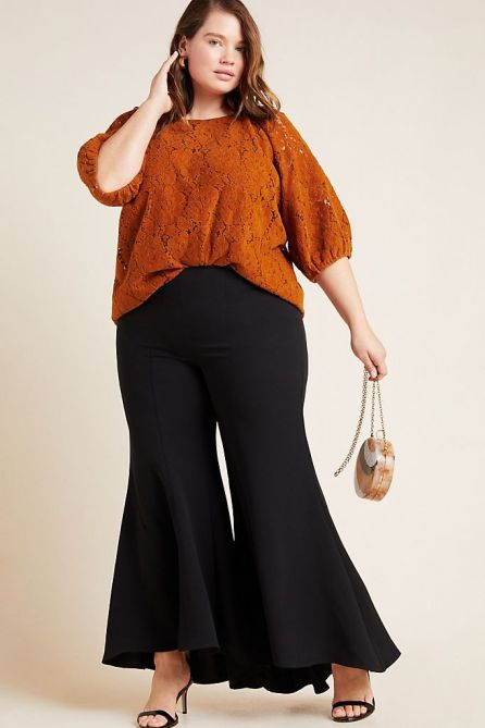 STYLECASTER | Anthropologie Sale April 2020 | black flare trousers