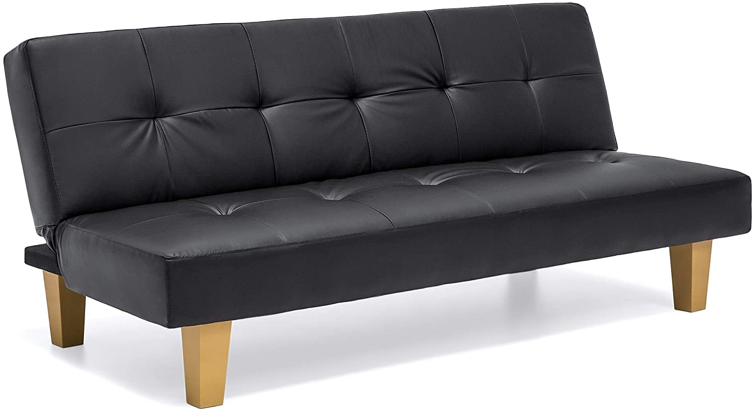Best-Choice-Products-Upholstered-Tufted-Faux-Leather-Convertible-Couch-Futon-Sofa-Bed