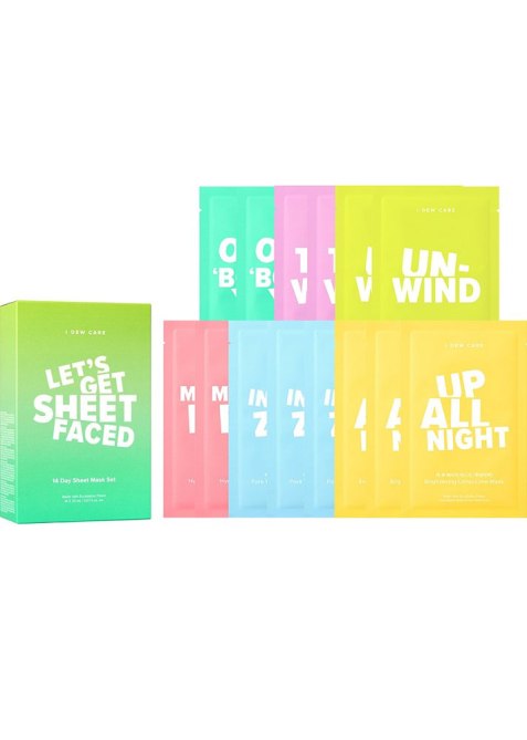 I Dew Care Let's Get Sheet Faced Sheet Mask Set