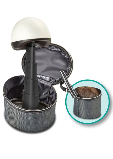 Adolfo Design Wig Head and Travel Case