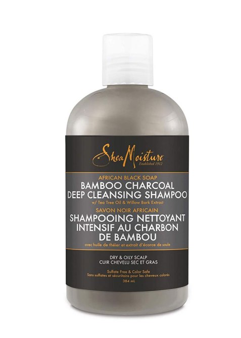 SheaMoisture African Black Soap Bamboo Charcoal Deep Cleansing Shampoo