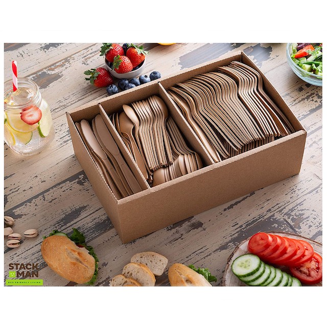 Stack Man Disposable Cutlery Set