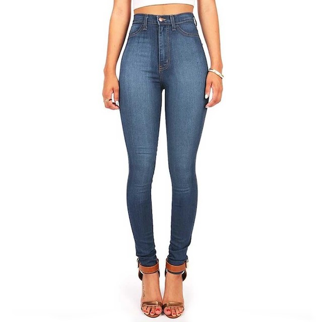 Vibrant Women’s High Waist Denim Skinny Jeans