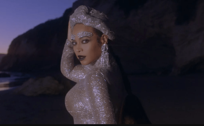 beyonce crystal eyebrows