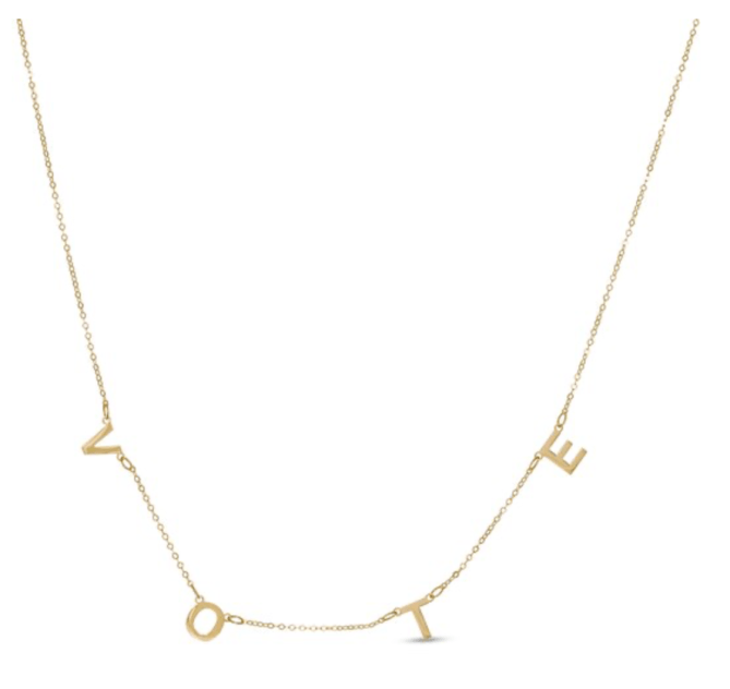 STYLECASTER | Michelle Obama Vote Necklace