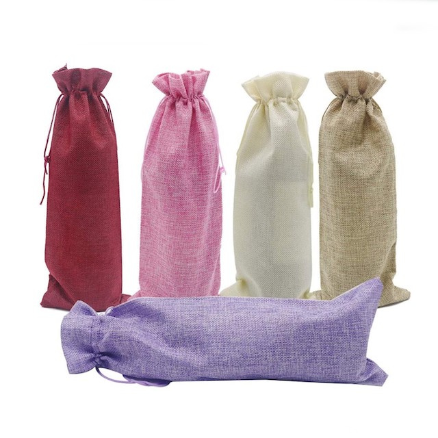 Shintop 10pcs Jute Wine Bags