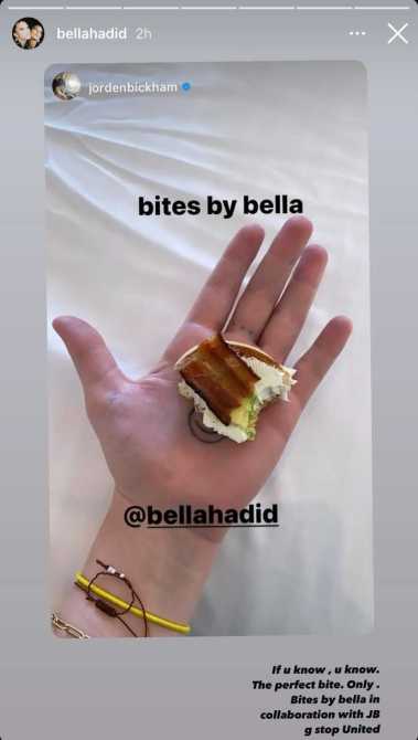 STYLECASTER | Bella Hadid Perfect Bite Snack