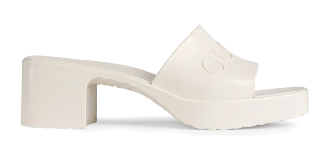STYLECASTER | Gucci Rubber Slides