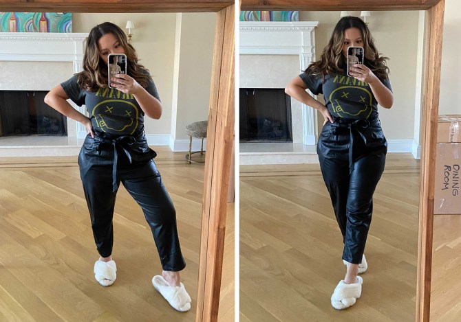 STYLECASTER | Commando Faux Leather Paperbag Pants