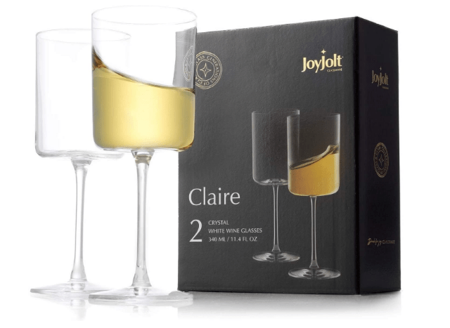 JoyJolt White Wine Glasses