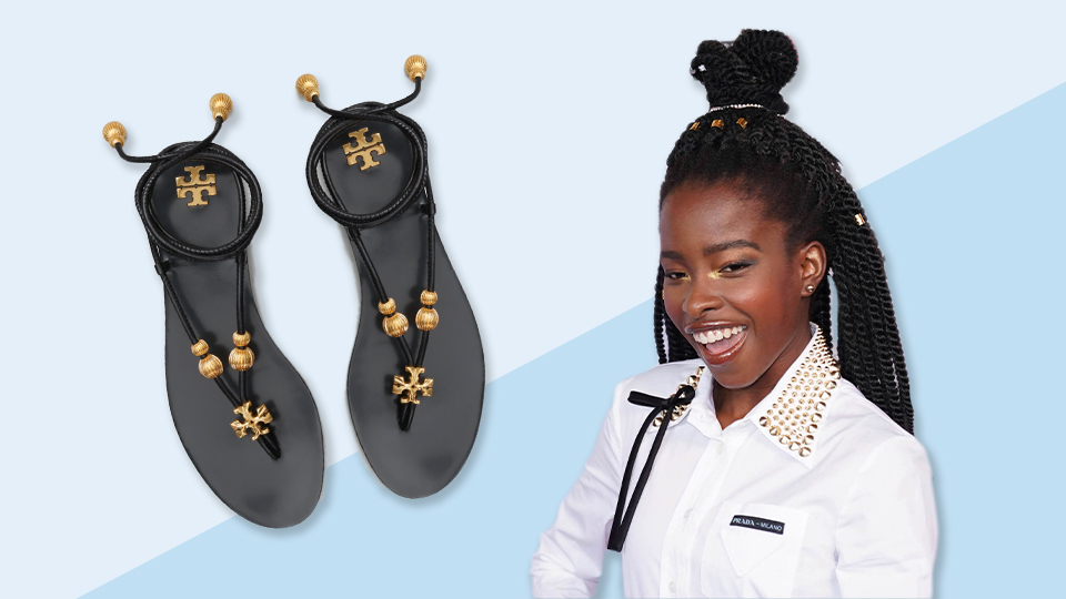 STYLECASTER | Amanda Gorman Tory Burch Sandals