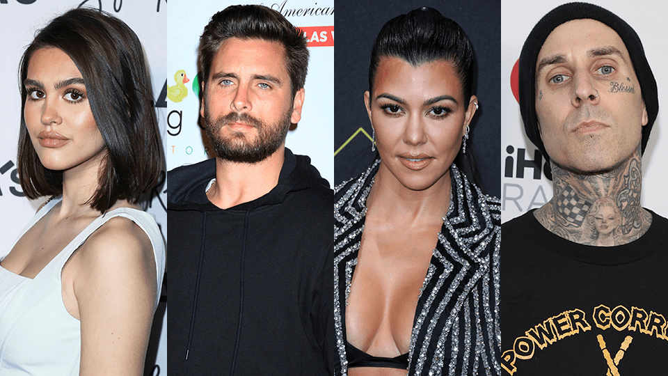 Amelia Hamlin, Scott Disick, Kourtney Kardashian, Travis Barker