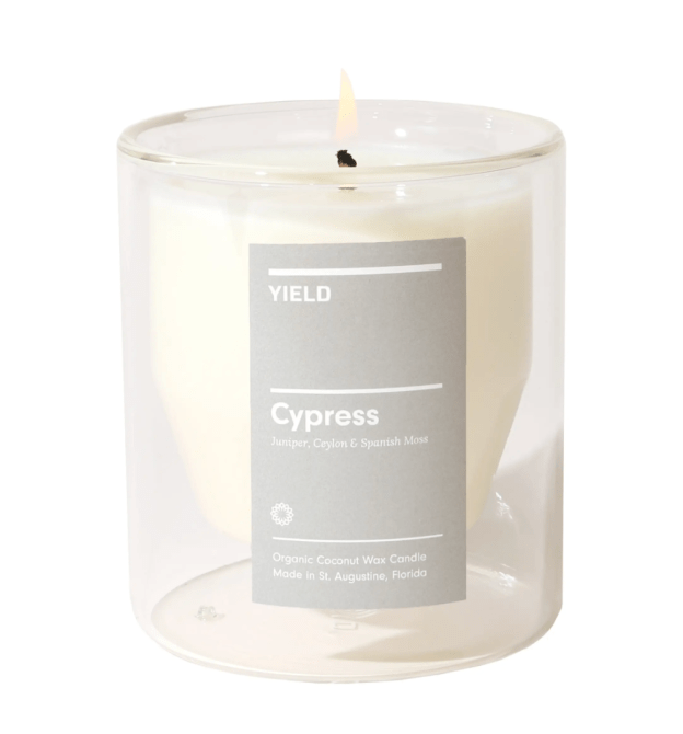 Yield Cypress CBD Double Wall Candle