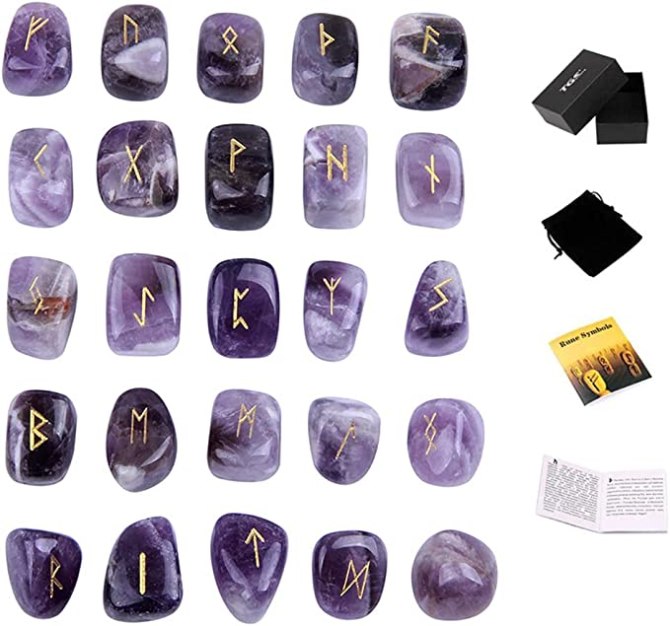 Amethyst Rune Stones