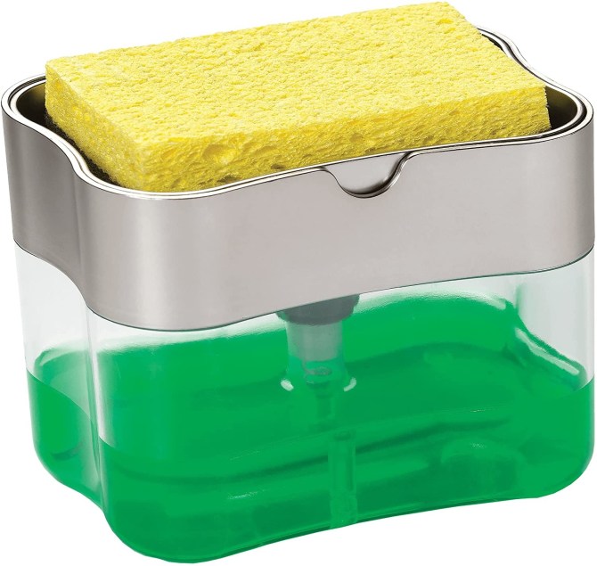 S&T INC. Soap Dispenser and Sponge Holder