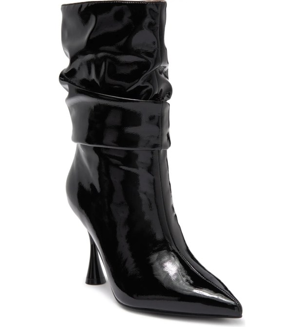 Jeffrey Campbell Express Ruched Mid Calf Boot