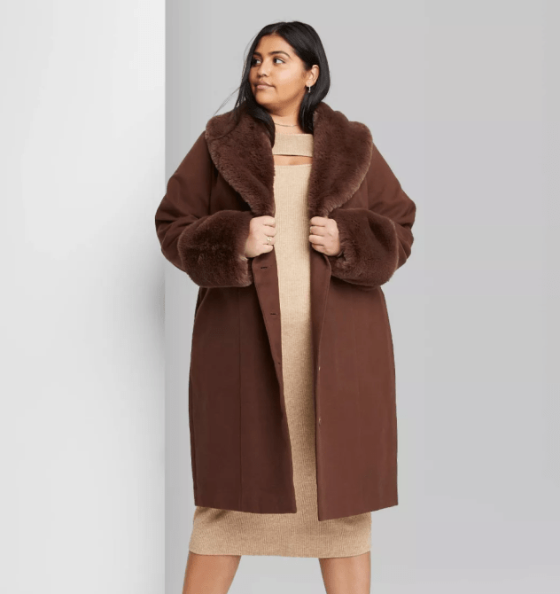 STYLECASTER | Target Faux Fur Trim Jacket