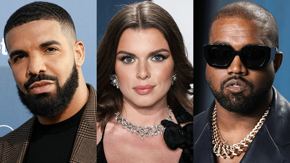 Drake, Julia Fox, Kanye West