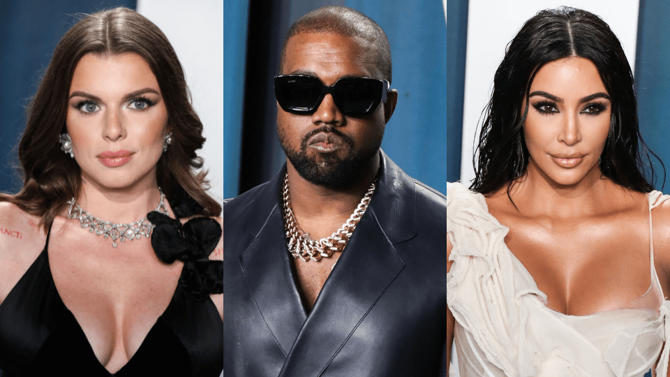 Julia Fox, Kanye West, Kim Kardashian