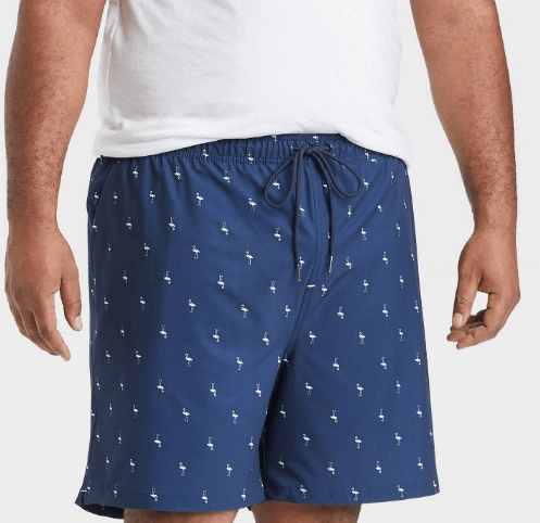 Men's 7" Mini Flamingo Swim Trunks
