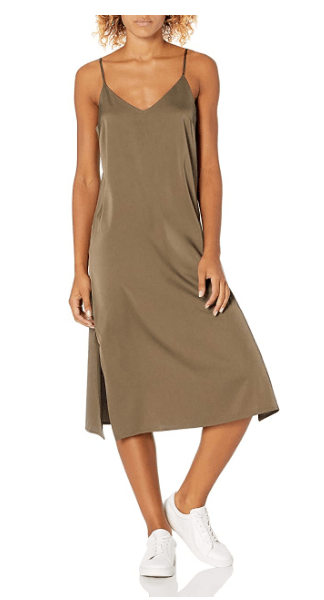 Silk V-Neck Slip Dress