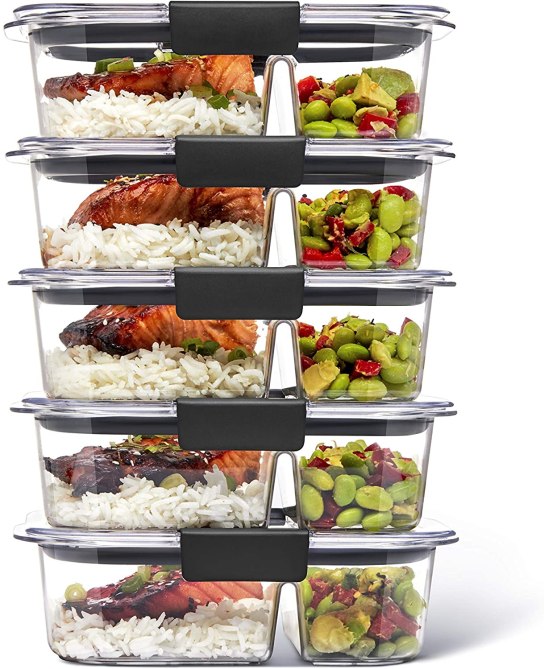 Rubbermaid 5-Piece Brilliance Food Storage Containers
