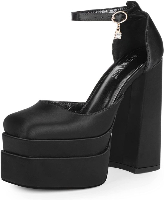Wetkiss Platform Chunky Heels Amazon