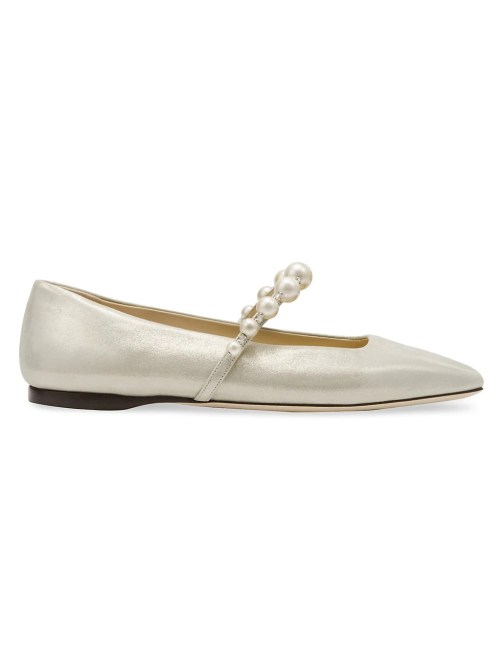 Jimmy Choo Ade Suede Embellished Ballerina Flats Saks Fifth Avenue