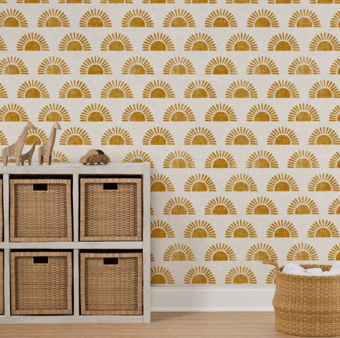 Block Boho Sun Print