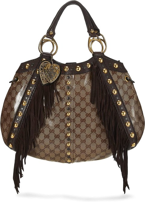 Gucci Pre-Loved Original GG Crystal Babouska Indy Hobo Large Amazon