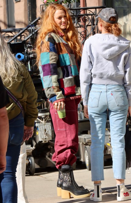 JERSEY CITY, NJ - MAY 17: Blake Lively is seen on May 17, 2023 in Jersey City, New Jersey.