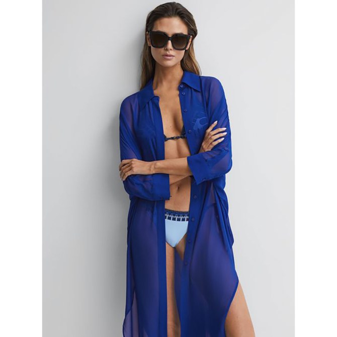 REISS Ava Sheer Kaftan