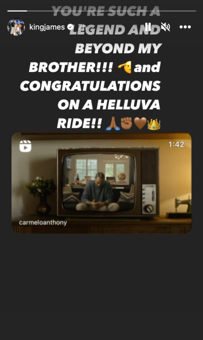 Lebron James Carmelo Anthony