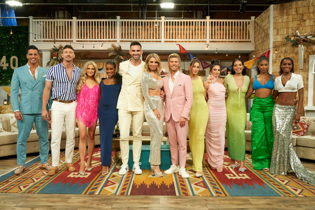 SUMMER HOUSE -- "Reunion" -- Pictured: (l-r) Chris Leoni, Kory Keefer, Samantha Feher, Gabby Prescod, Carl Radke, Lindsay Hubbard, Kyle Cooke, Amanda Batula, Paige DeSorbo, Danielle Olivera, Mya Allen, Ciara Miller -- (Photo by: Clifton Prescod/Bravo via Getty Images)