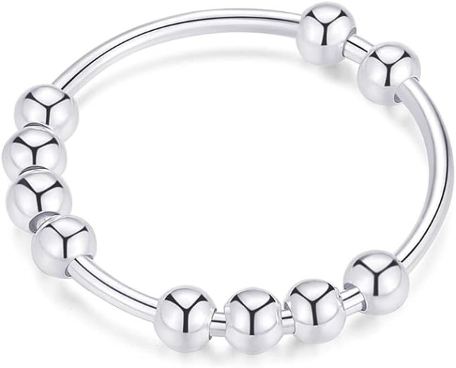 Jacruces 925 Sterling Silver Anxiety Ring Amazon