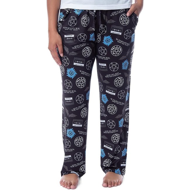 Supernatural Join The Hunt Anti-Possession Castiel Logos Pajama Pants
