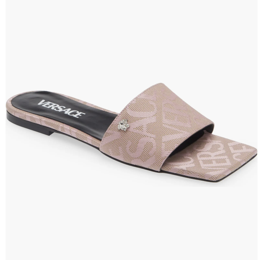 Logo Jacquard Slide Sandal