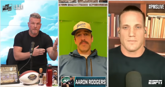 Pat McAfee axes Aaron Rodgers from his show