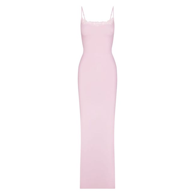Skims Fits Everybody Lace Long Slip Dress