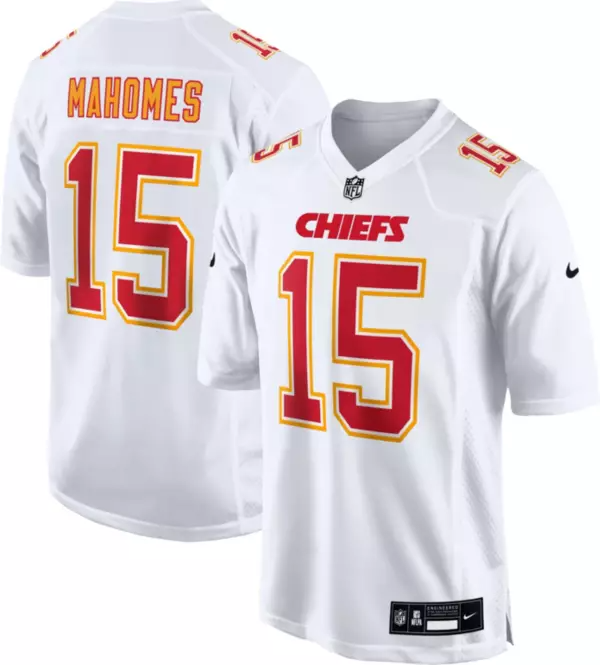 Nike Men's Kansas City Chiefs Patrick Mahomes #15 White Game Jersey