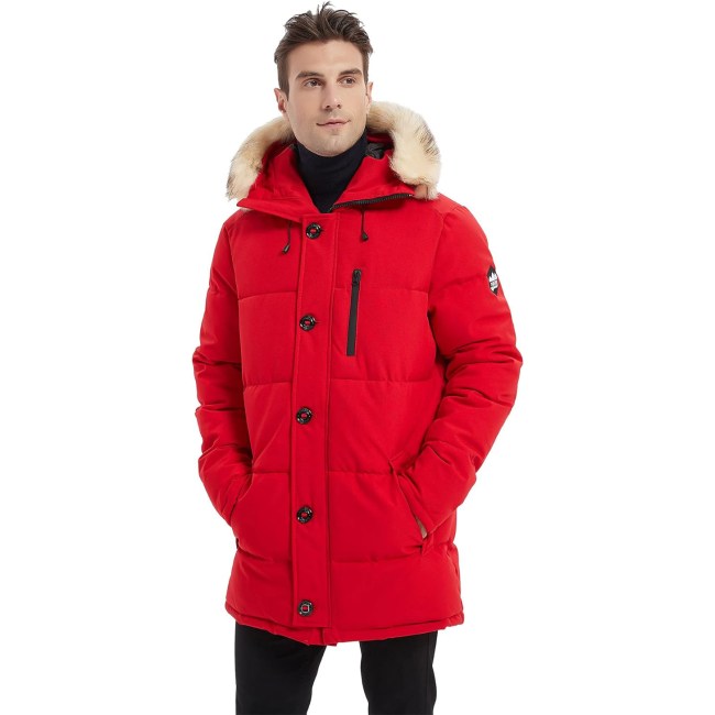 PUREMSX Mens Winter Parka