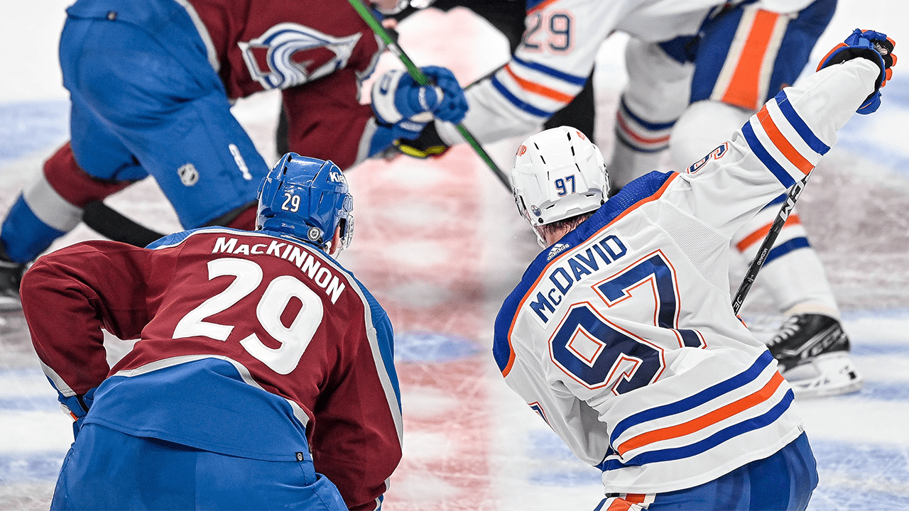Nathan MacKinnon and Connor McDavid Avalanche and Oilers NHL