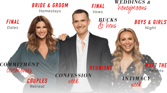 Married at First Sight Experts John Aiken, Mel Schilling, Alessandra Rampolla