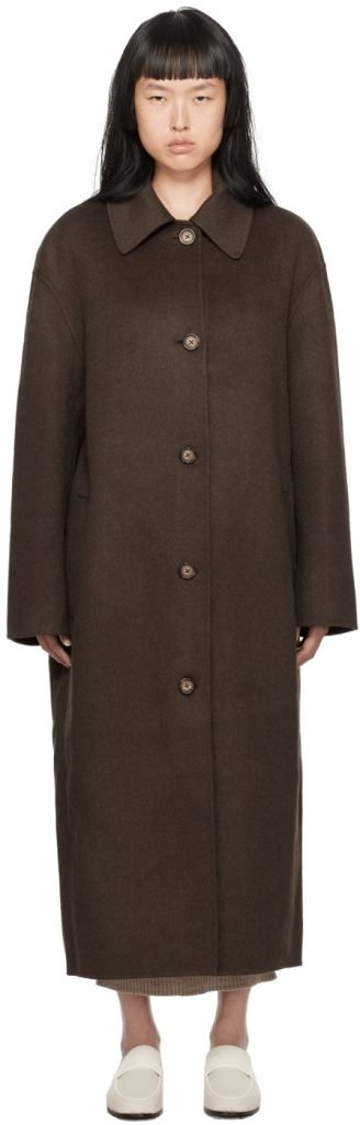 TOTEME Brown Doublé Car Coat