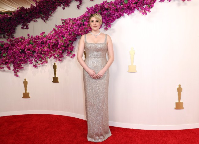 Greta Gerwig attends the 96th Annual Academy Awards on March 10, 2024 in Hollywood, California