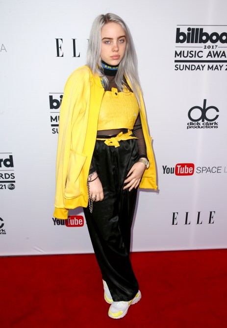 Billie Eilish at the 2017 Billboard Music Awards and Elle Present Women In Music at YouTube Space LA.