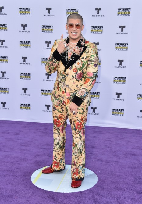 Bad Bunny at the Latin American Music Awards in Hollywood.