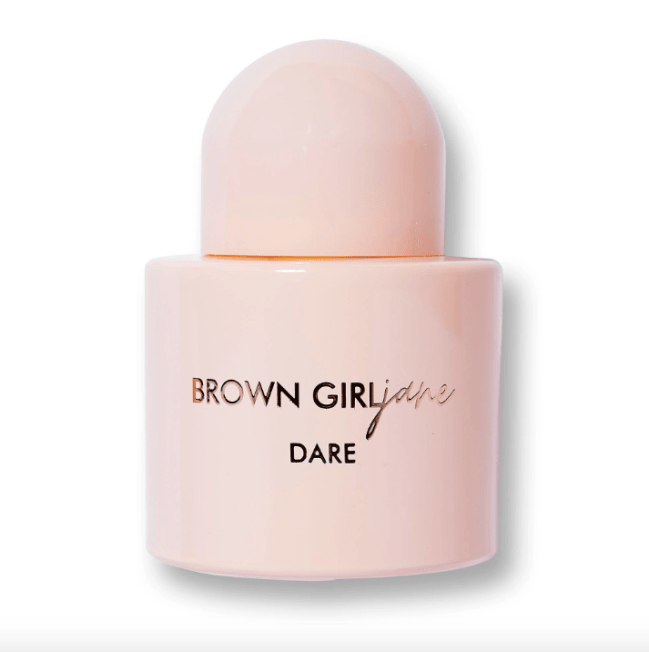 Brown Girl Jane Dare Cherry Stiletto in a baby pink bottle.