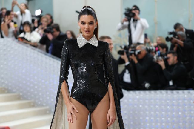 Kendall Jenner attends The 2023 Met Gala Celebrating "Karl Lagerfeld: A Line Of Beauty" at The Metropolitan Museum of Art on May 01, 2023 in New York City.